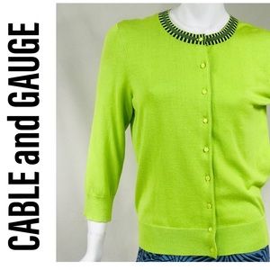 Stylish Cardigan Cable & Gauge Size L
